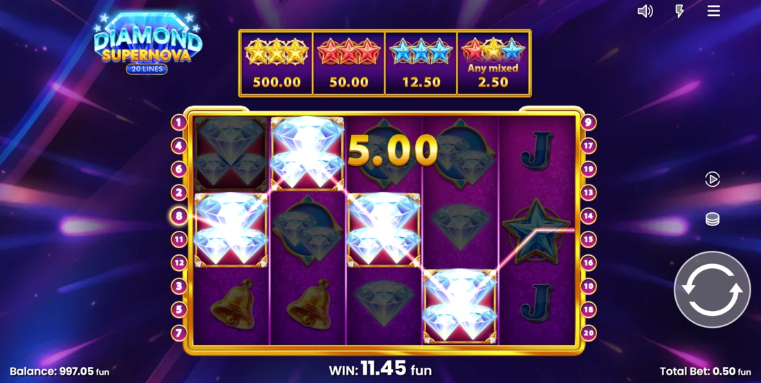 Diamond Supernova 20 Slot